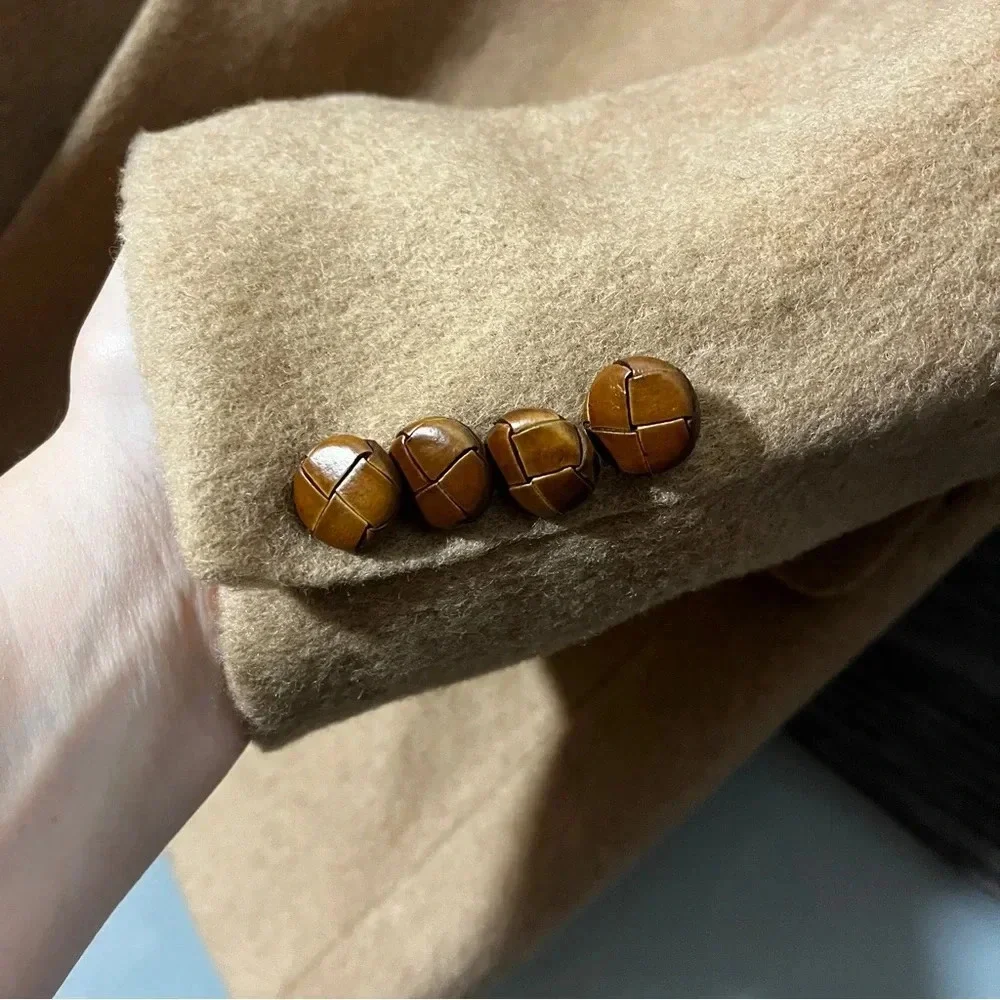 Vintage Tailors Row by Deansgate S&K Blazer Sport Coat Leather Buttons